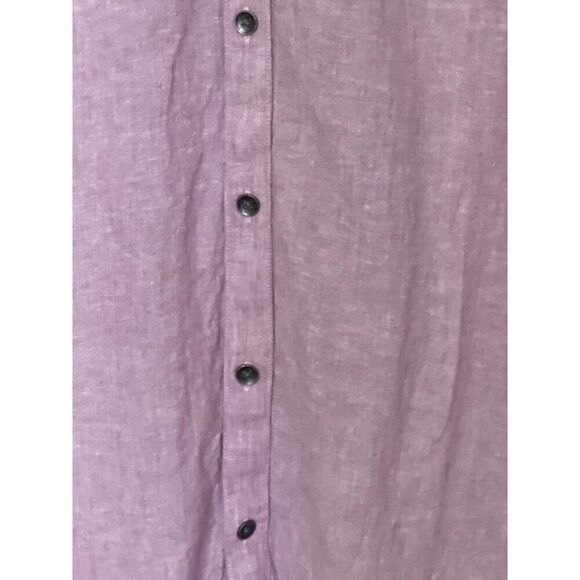 Men's Linen Blend Shirt XL INC International Concepts Button-Down Beachy - Picture 8 of 10